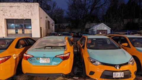 Photo from taxi graveyard
