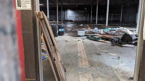 Photo from Chained shut, peaking through the windows