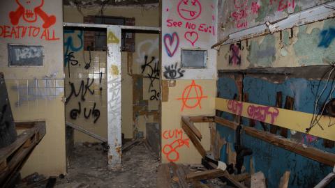 More bathroom(?) area