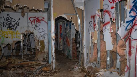 More interior destruction