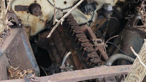 Old Buick Behind Old Commercial - Kingston, Ontario