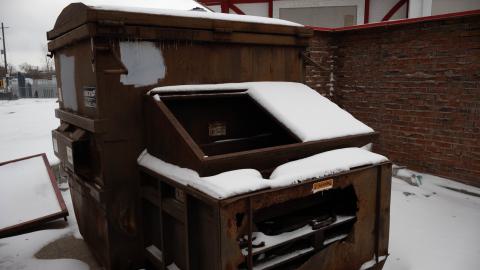 Garbage disposal / dumpster area (1)