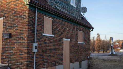 Right side of the house