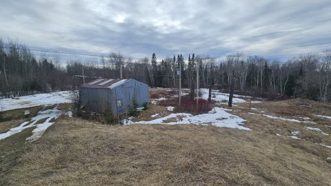 Warehouse and ski-lift remnant
