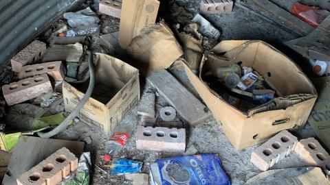 Photo from Large abandoned grain cylinder