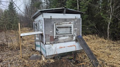 The front of the trailer