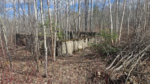Shot of of a concrete foundation