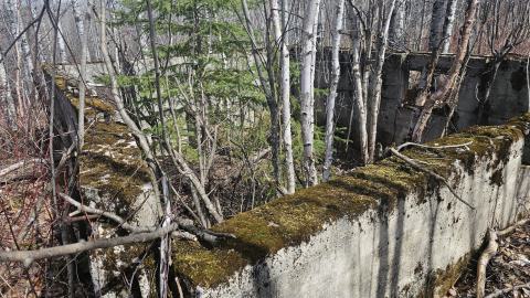 Shot of of a concrete foundation