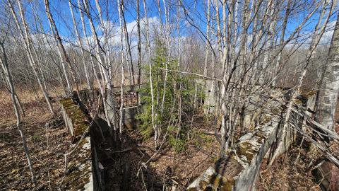 Shot of of a concrete foundation