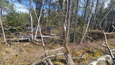 Another view of the wooden structure