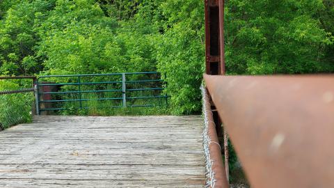 Northward railing shot