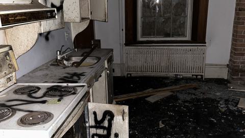 Old stone house and horse barn photo 2