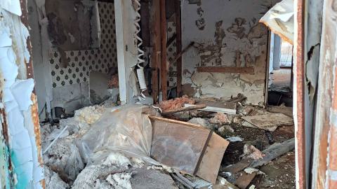 a room of the motel. air quality was poor