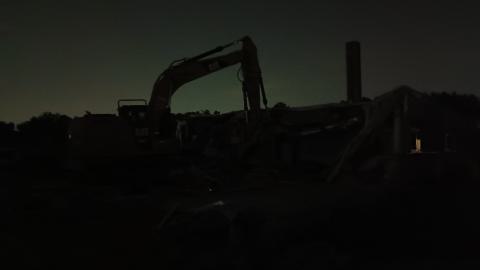 pretty cool view of the excavator