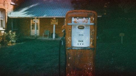 Photo from Cooper's Falls on expired 35mm film
