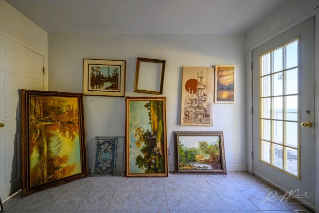 "You need your art spoon-fed to you" - Abandoned Waterfront Home With Artwork Left Behind-10.jpg