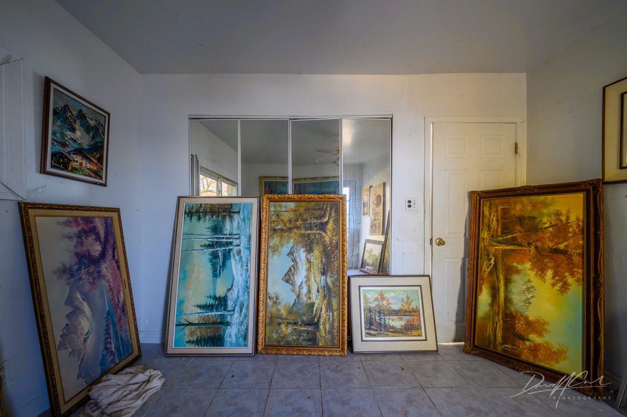 "You need your art spoon-fed to you" - Abandoned Waterfront Home With Artwork Left Behind-11.jpg