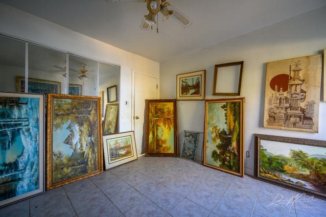 "You need your art spoon-fed to you" - Abandoned Waterfront Home With Artwork Left Behind-14.jpg
