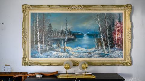 "You need your art spoon-fed to you" - Abandoned Waterfront Home With Artwork Left Behind-20.jpg