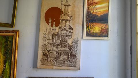"You need your art spoon-fed to you" - Abandoned Waterfront Home With Artwork Left Behind-21.jpg