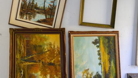 "You need your art spoon-fed to you" - Abandoned Waterfront Home With Artwork Left Behind-22.jpg