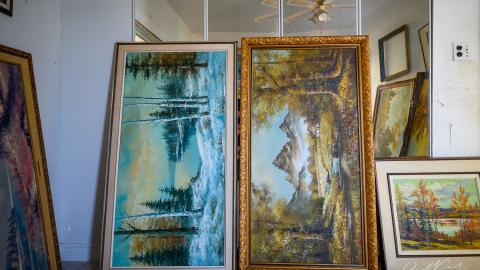 "You need your art spoon-fed to you" - Abandoned Waterfront Home With Artwork Left Behind-23.jpg