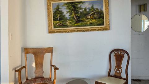 "You need your art spoon-fed to you" - Abandoned Waterfront Home With Artwork Left Behind-38.jpg