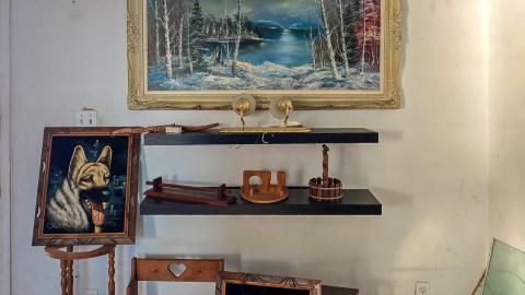 "You need your art spoon-fed to you" - Abandoned Waterfront Home With Artwork Left Behind-45.jpg