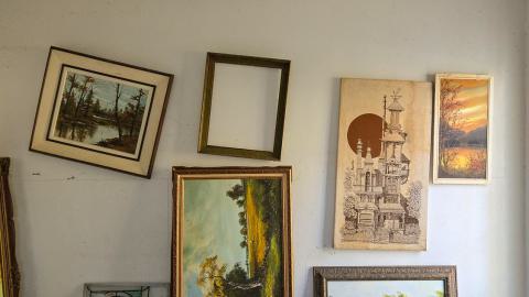 "You need your art spoon-fed to you" - Abandoned Waterfront Home With Artwork Left Behind-46.jpg