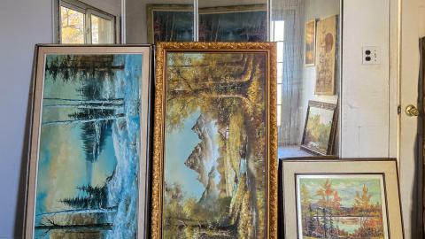 "You need your art spoon-fed to you" - Abandoned Waterfront Home With Artwork Left Behind-47.jpg