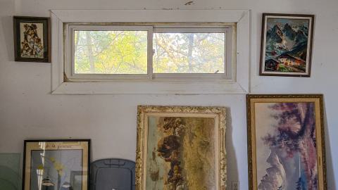 "You need your art spoon-fed to you" - Abandoned Waterfront Home With Artwork Left Behind-48.jpg