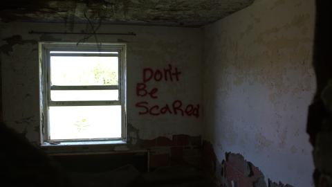 Camp Bison Prison Farm (Burwash Correctional Centre) - Burwash_Inside_F1_Graffiti_Scared.jpg