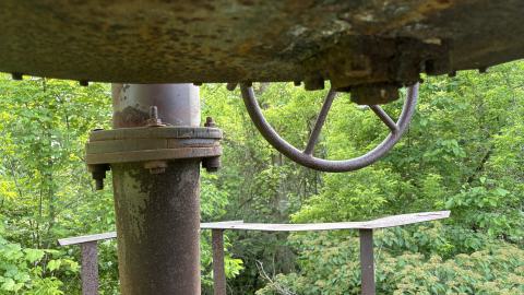 Photo from Cold War antenna