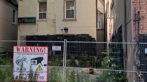 Photo from Black paint and security warnings