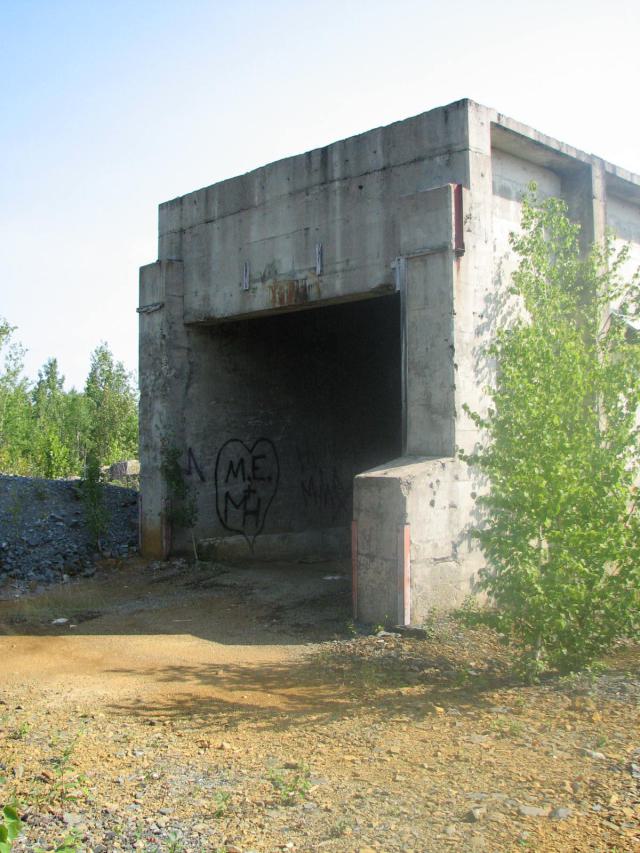 The left side opening to the structure