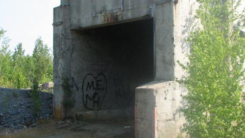 The left side opening to the structure