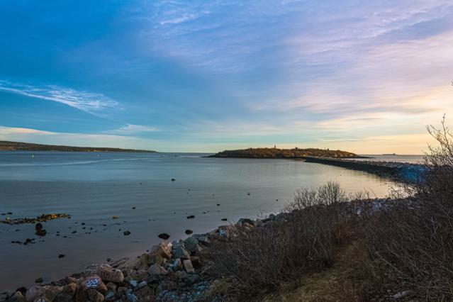 View of the breakwater and Partridge Island