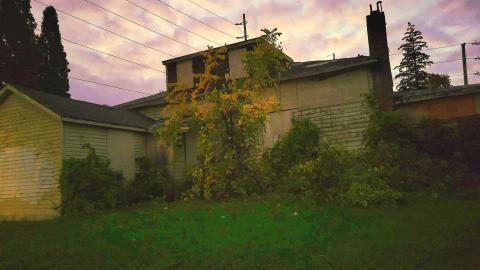 Every single part of the house is boarded