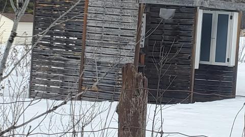 little shed on the church property
