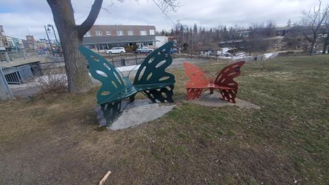 Butterfly benches