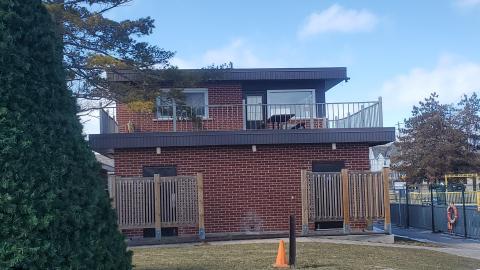 washroom / employee building?