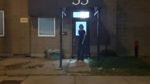 This is a photo of the front door