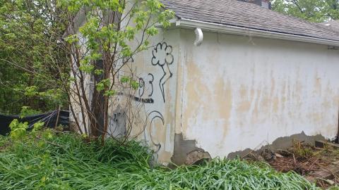 Photo from t-shaped house .ext