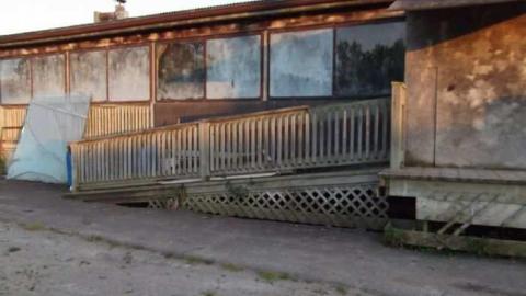 Niagra Tactical Adventure Game - back of paint ball building.jpg