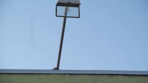 Niagra Tactical Adventure Game - light fixture atop the paint ball building.jpg